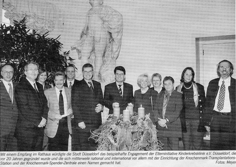 Empfang und Würdigung im Rathaus